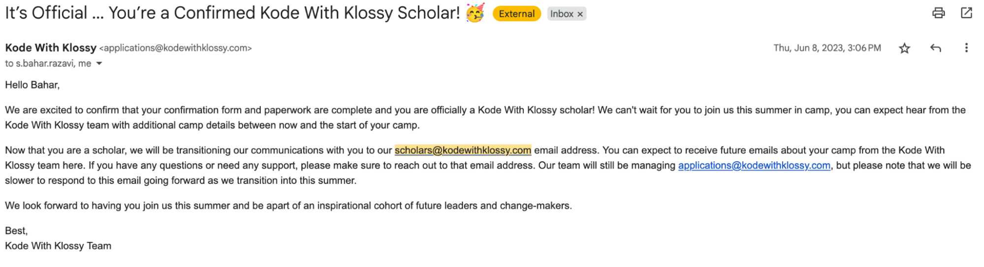 پذیرش همه دخترهای روبیکمپ در ورکشاپ کدبا کلاسی آمریکا 1